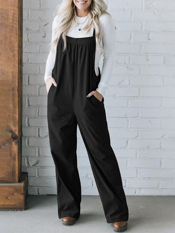 Women's Cozy Corduroy Loose Fit Overalls Drako™️