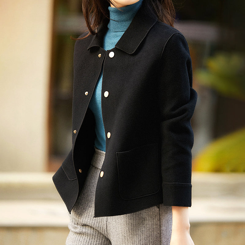 Clara Short Coat in Soft Synthetic Wool Drako Watches