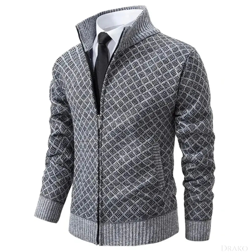 Dawson Men’s Wool Zipper Cardigan Drako Watches