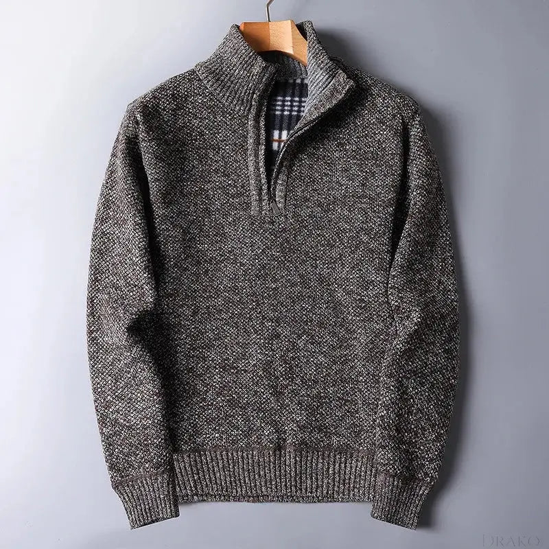 Everett Wool Quarter Zip Cardigan Drako Watches