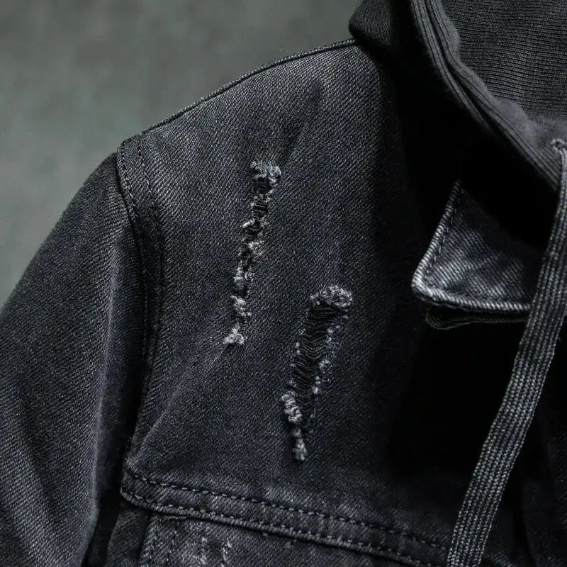 Men’s 2-in-1 Denim Jacket with Removable Inner Layer Drako Watches Jacket