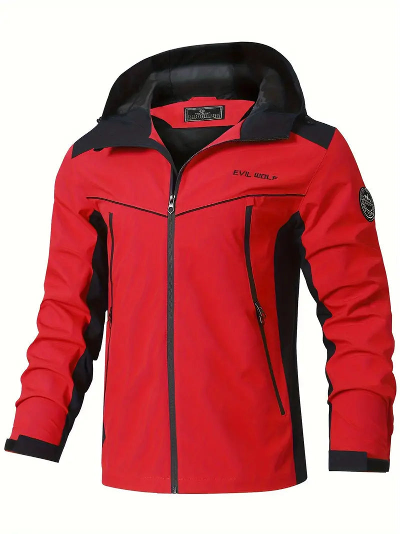 Waterproof Outdoor Jacket | Reflective Design | Breathable Fabric | Adjustable Hood & Pockets Drako™️