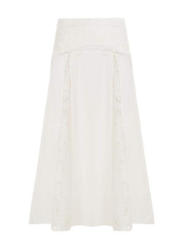 Sicilia Lace Panel Maxi Skirt Drako™️