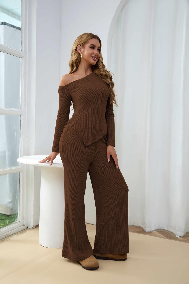 Calabria Ribbed One-Shoulder Set Drako™️