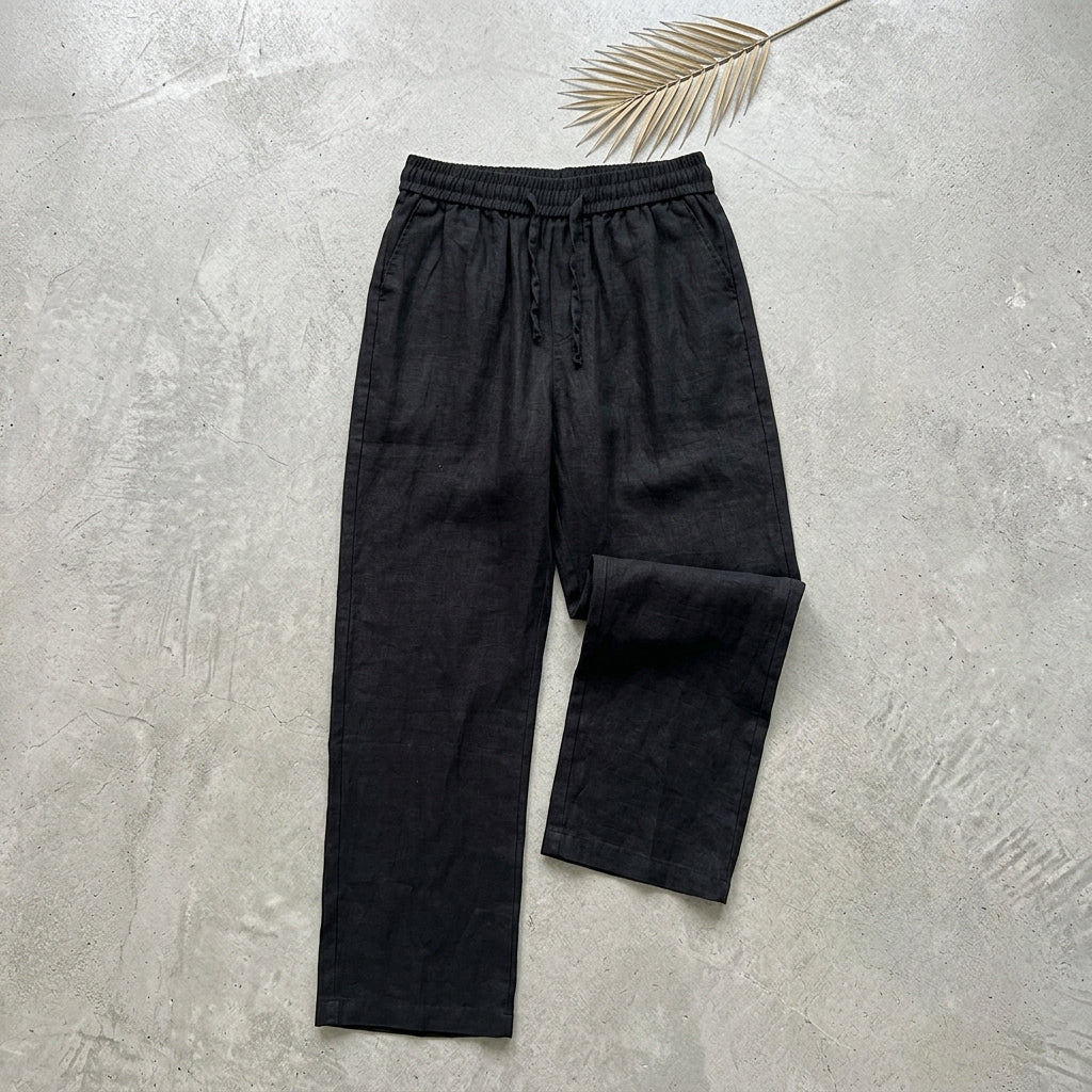 Pure Linen Men's Summer Loose-Fit Pants  Drako™️