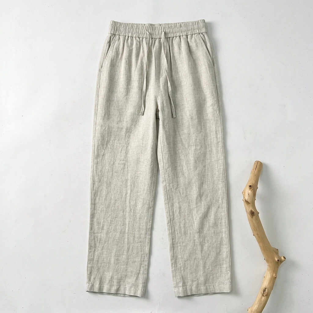 Pure Linen Men's Summer Loose-Fit Pants  Drako™️
