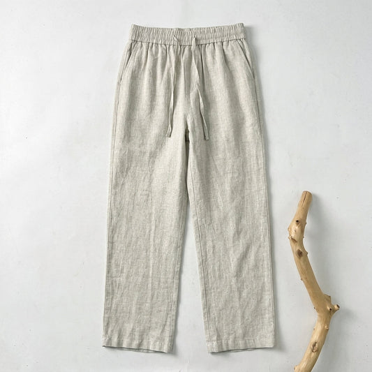 Pure Linen Men's Summer Loose-Fit Pants  Drako™️