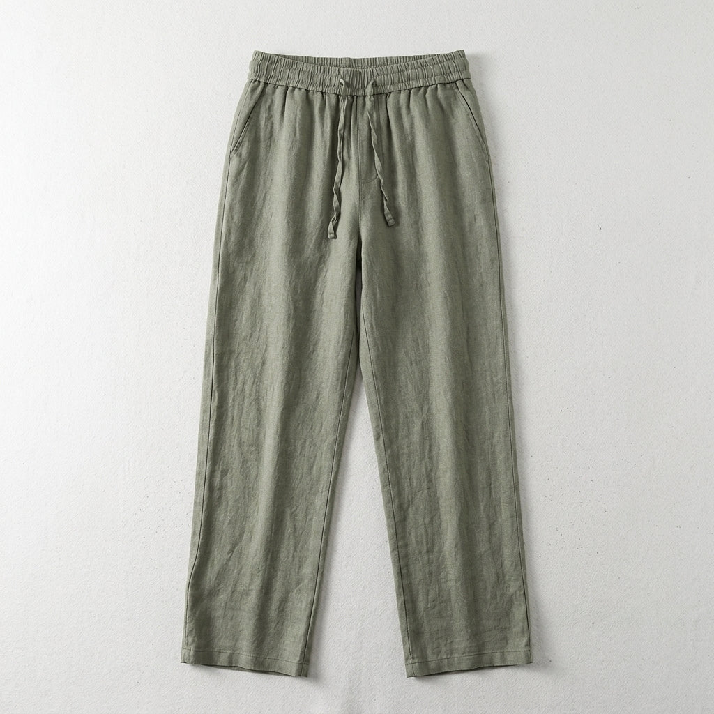 Pure Linen Men's Summer Loose-Fit Pants  Drako™️