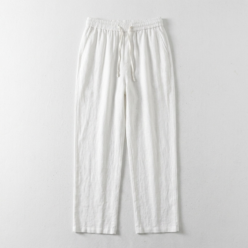 Pure Linen Men's Summer Loose-Fit Pants  Drako™️