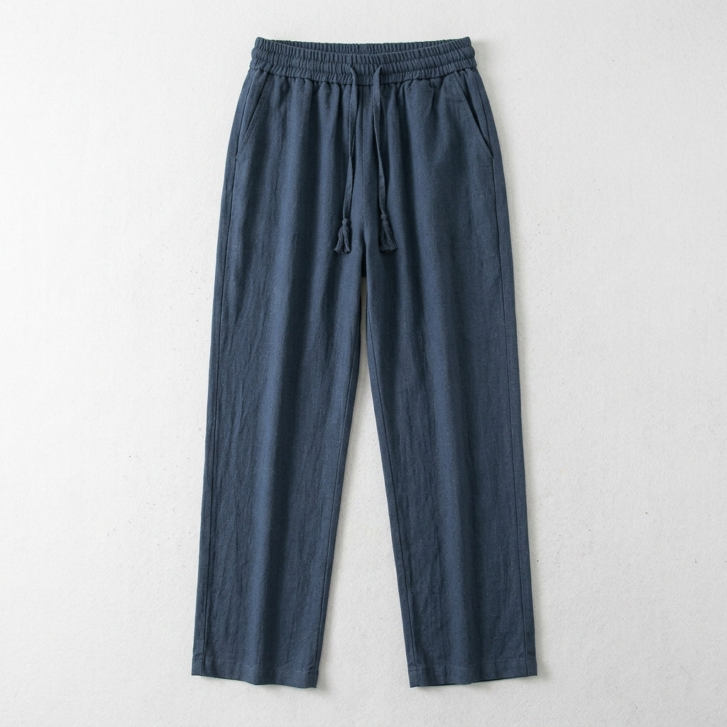 Pure Linen Men's Summer Loose-Fit Pants  Drako™️