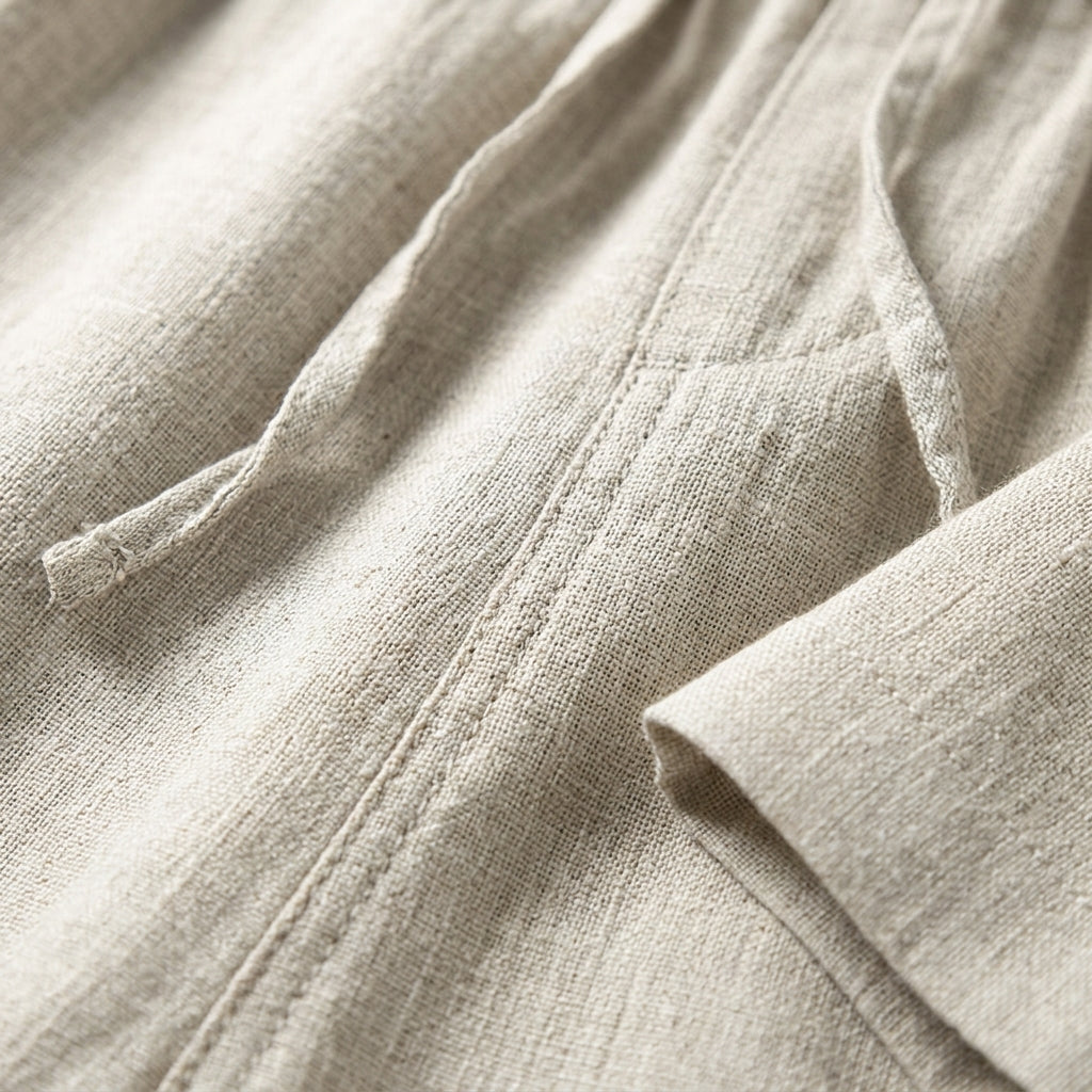 Pure Linen Men's Summer Loose-Fit Pants  Drako™️
