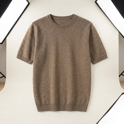 Men's Knitted Short Sleeve T-Shirt  Drako™️