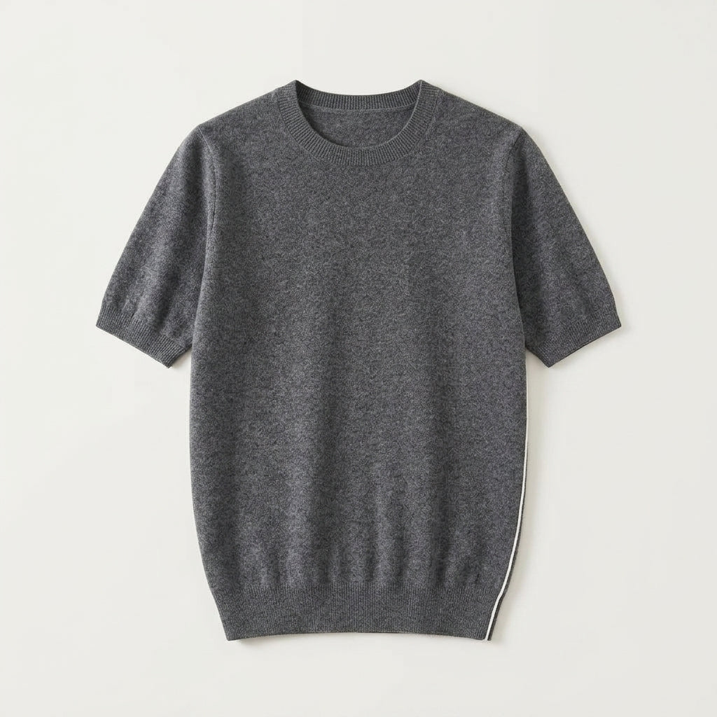 Men's Knitted Short Sleeve T-Shirt  Drako™️