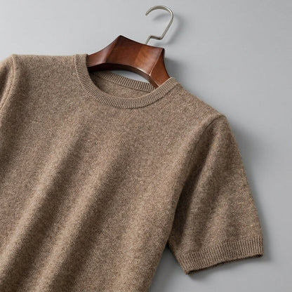 Men's Knitted Short Sleeve T-Shirt  Drako™️