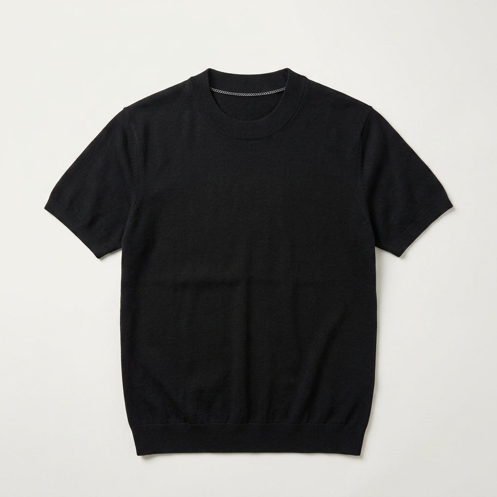 Men's Knitted Short Sleeve T-Shirt  Drako™️