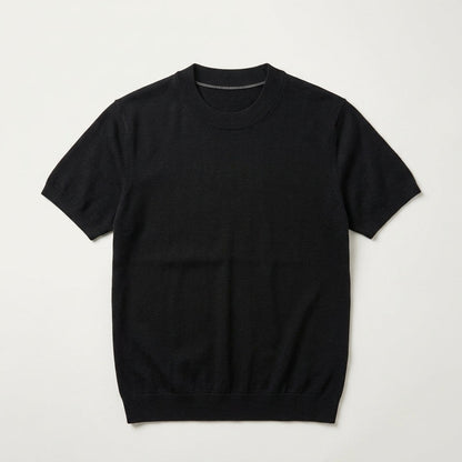 Men's Knitted Short Sleeve T-Shirt  Drako™️
