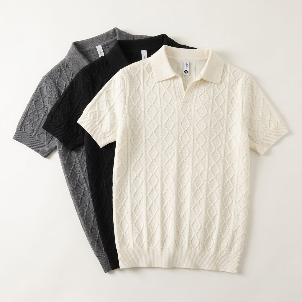 Men's Short-Sleeve Knit Shirt  Drako™️