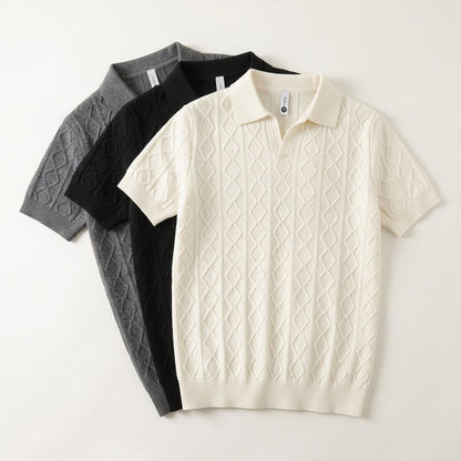 Men's Short-Sleeve Knit Shirt  Drako™️