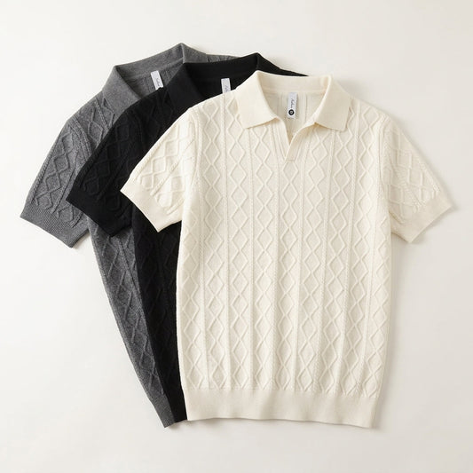 Men's Short-Sleeve Knit Shirt  Drako™️