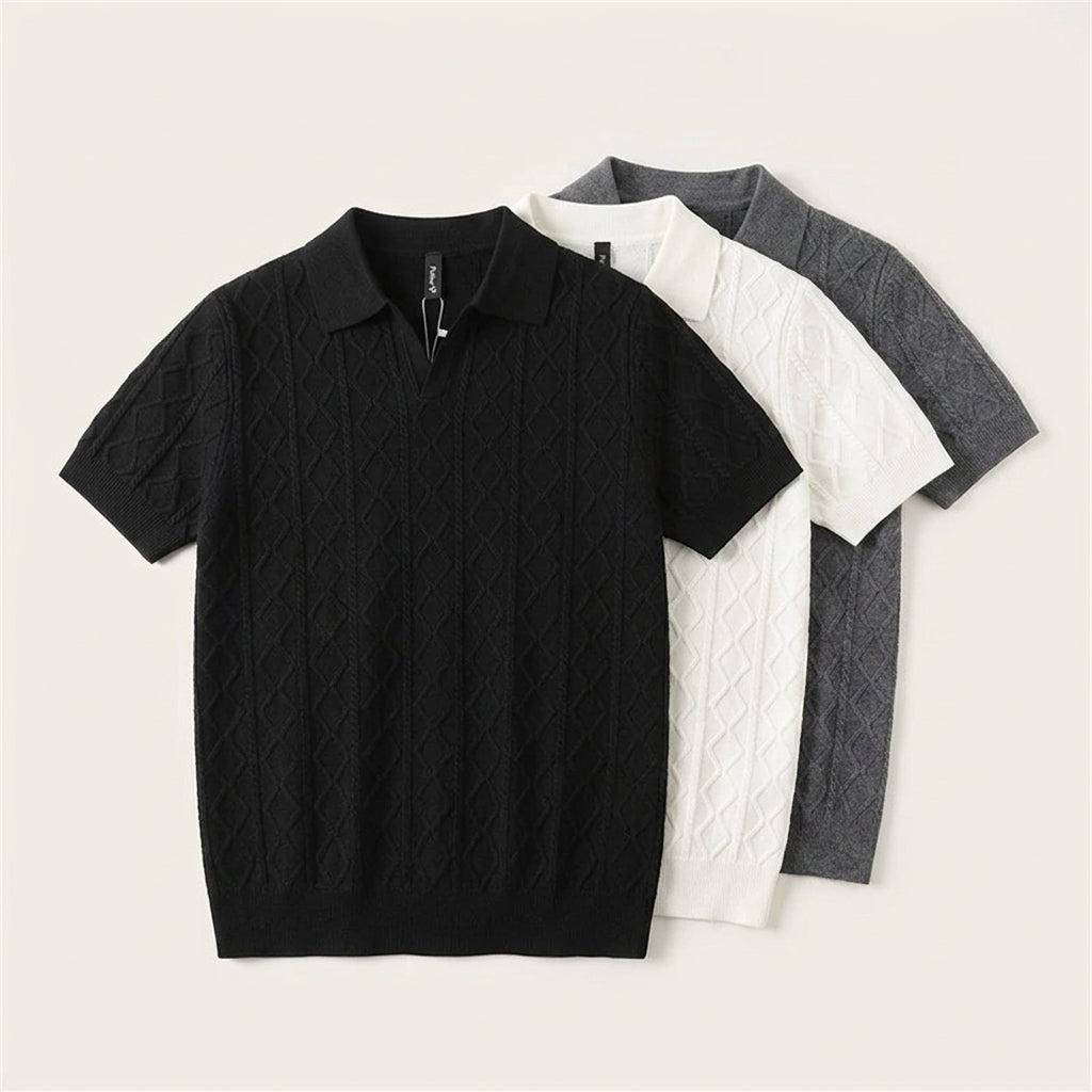 Men's Short-Sleeve Knit Shirt  Drako™️