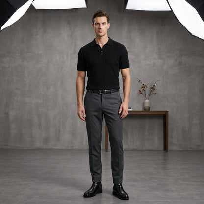 Men's Short-Sleeve Knit Shirt  Drako™️