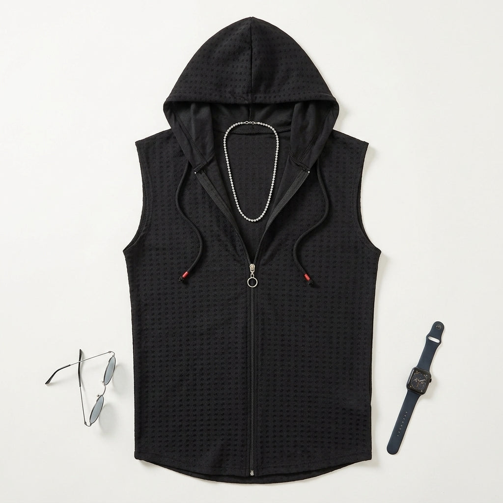 Men's Sleeveless Hooded Vest  Drako™️