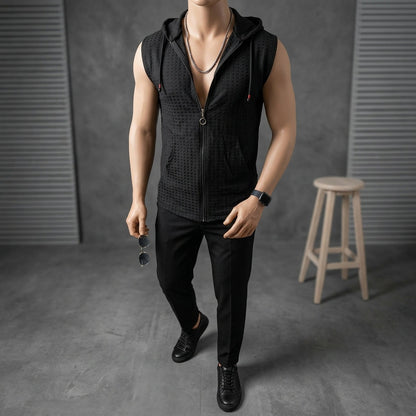 Men's Sleeveless Hooded Vest  Drako™️