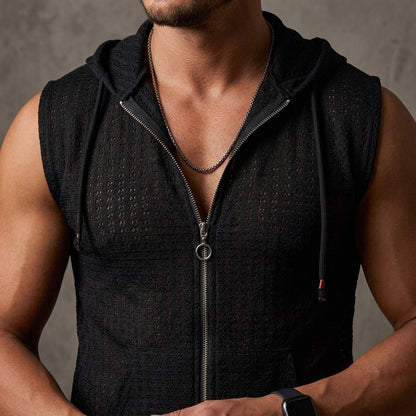 Men's Sleeveless Hooded Vest  Drako™️