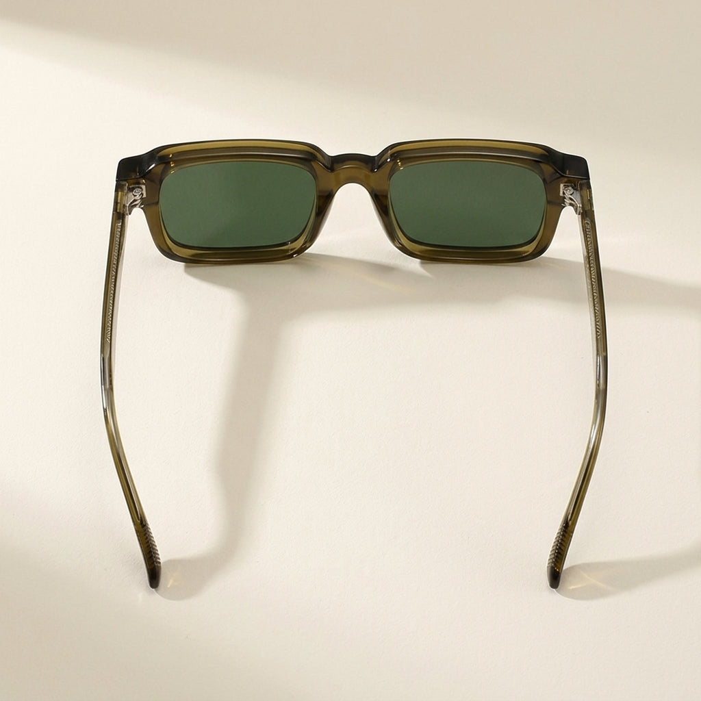 SHAUNA Retro Square Rivets Sunglasses  Drako™️