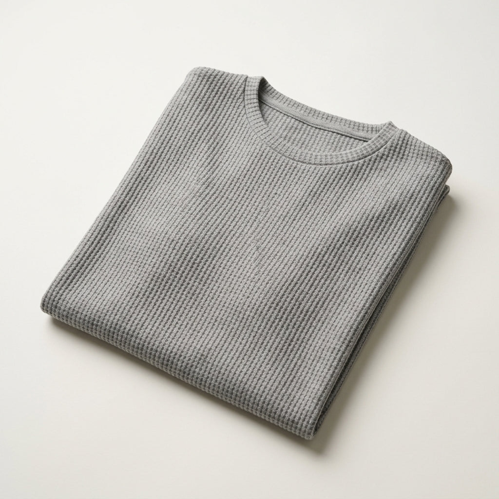 MYQ Men's Waffle Knit Short Sleeve T-Shirt  Drako™️