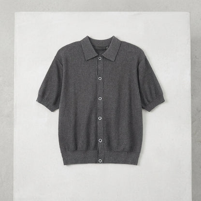 2026 Retro Knit Short Sleeve Cardigan  Drako™️