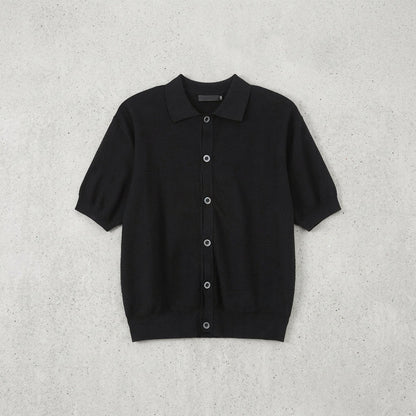 2026 Retro Knit Short Sleeve Cardigan  Drako™️