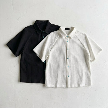Tears of the Ocean Men's Summer Boxy Short Sleeve Shirt - Turquoise Cleanfit  Drako™️