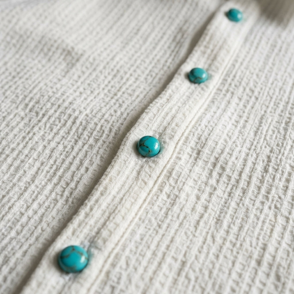 Tears of the Ocean Men's Summer Boxy Short Sleeve Shirt - Turquoise Cleanfit  Drako™️