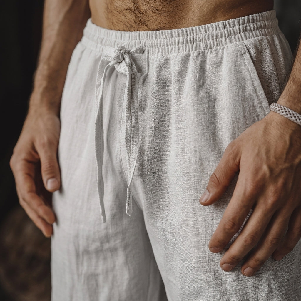 Men's Cotton Linen Shorts  Drako™️