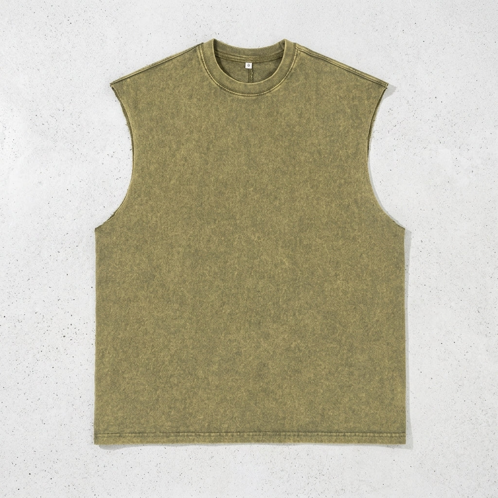 ETAI Men's American Retro Loose Sleeveless T-Shirt  Drako™️