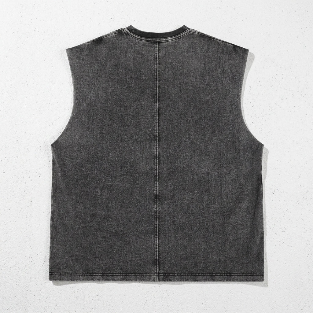 ETAI Men's American Retro Loose Sleeveless T-Shirt  Drako™️