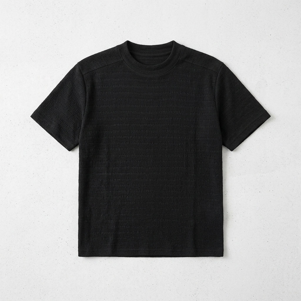 Verona Textured Knit T-Shirt  Drako™️