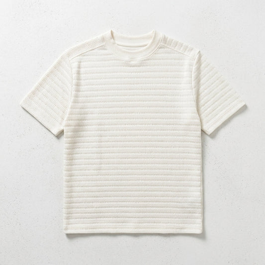 Verona Textured Knit T-Shirt  Drako™️