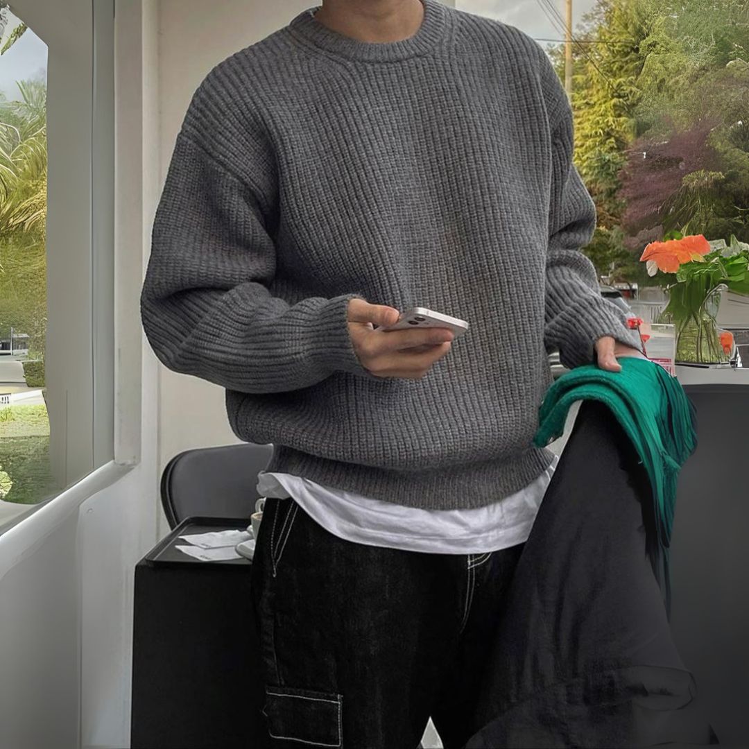 Heritage Knit Crewneck Sweater  Drako™️