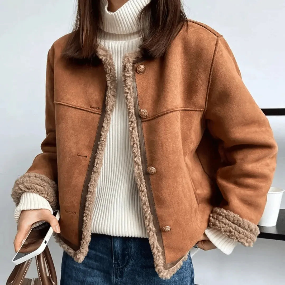 Clémence Soft and Elegant Sherpa Jacket  Drako Watches