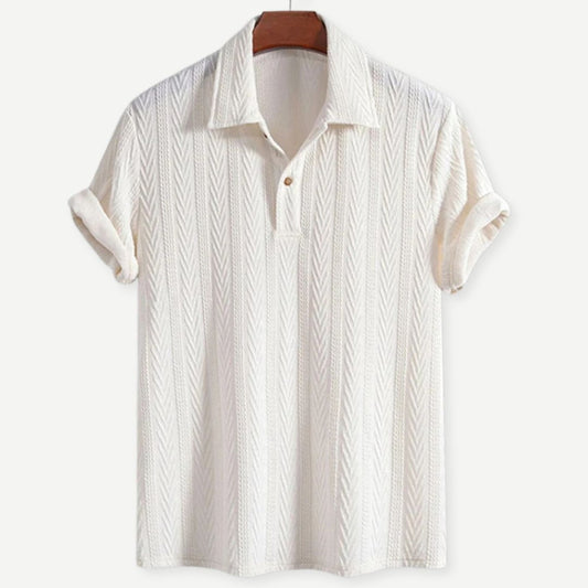Air-Knit Ivory Polo  Drako™️