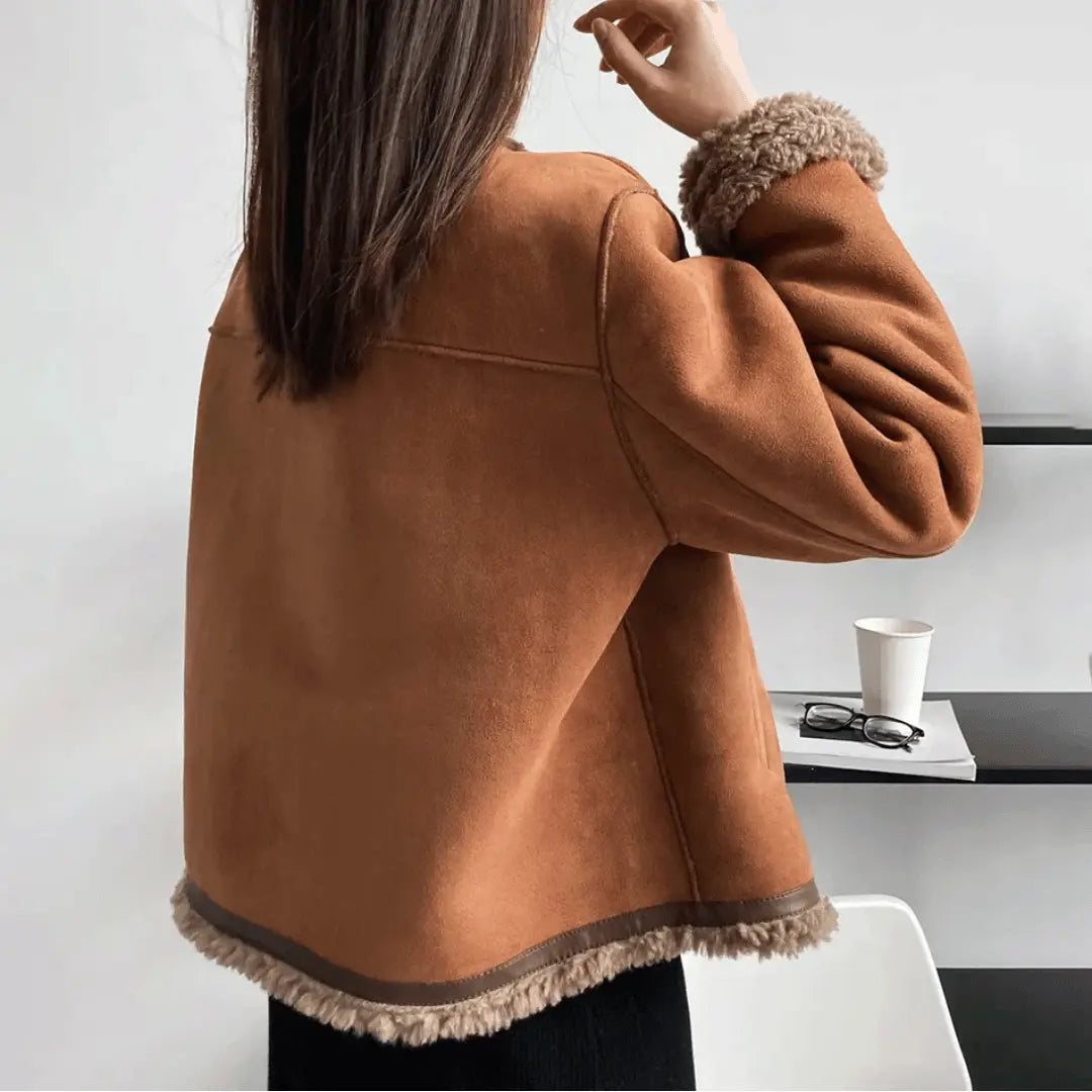 Clémence Soft and Elegant Sherpa Jacket  Drako Watches
