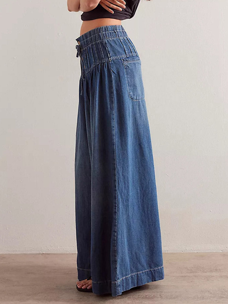 Loose Fit Wide-Leg Jeans  Drako™️