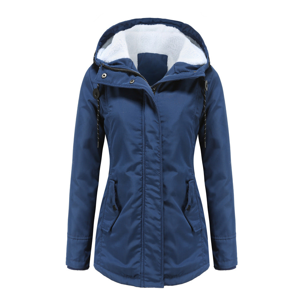 Women’s Winter Parka Coat with Hood | Insulated Polyester for Warmth | Adjustable Hood & Front Pockets | Comfortable Fit for Cold Weather  Drako™️