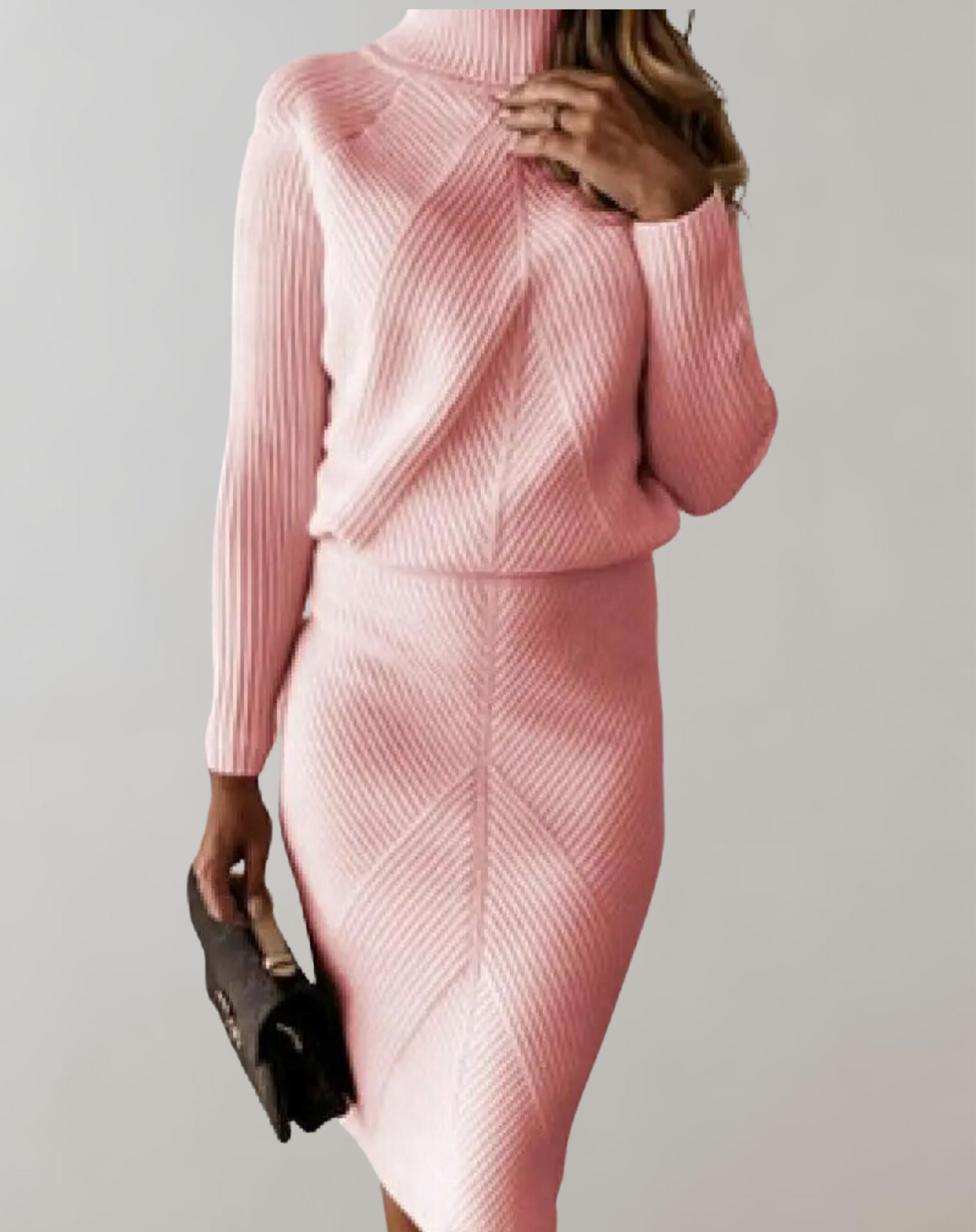 Léa Elegant and Comfortable Ribbed Knit Set  Drako Watches