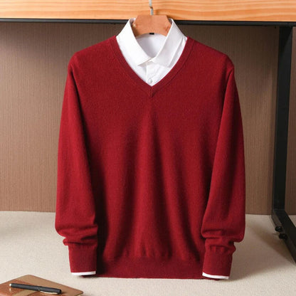 Olympia Merino V-Neck Sweater  Drako Watches