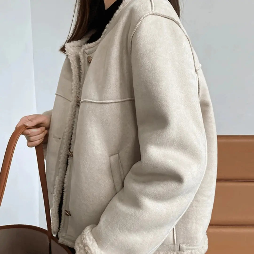 Clémence Soft and Elegant Sherpa Jacket  Drako Watches