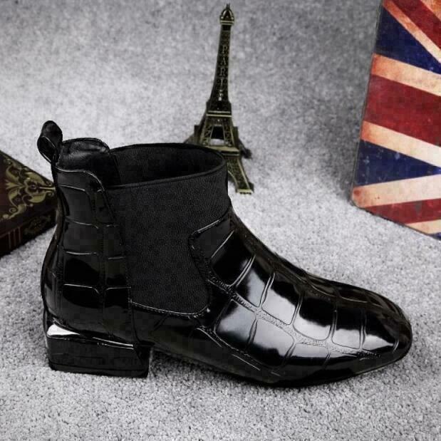 Elastic-Side Chelsea Ankle Boots | High-Quality Leather | Rubber Non-Slip Sole | Versatile Durable Design  Drako™️