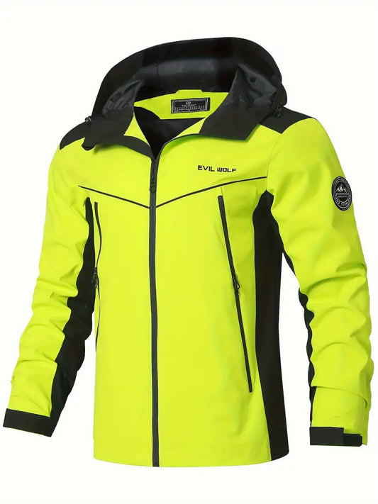 Waterproof Outdoor Jacket | Reflective Design | Breathable Fabric | Adjustable Hood & Pockets  Drako™️